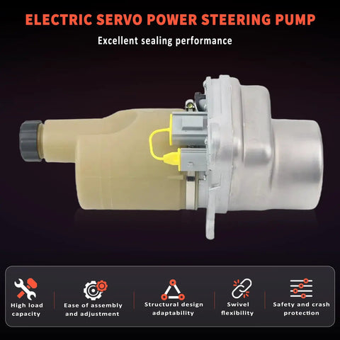 Heavy Duty Electric Servo Power Steering Pump For Volvo C30 C70 S40 V50 2004 To 2013 showing side view, showcasing high alloy build and motor bracket.
