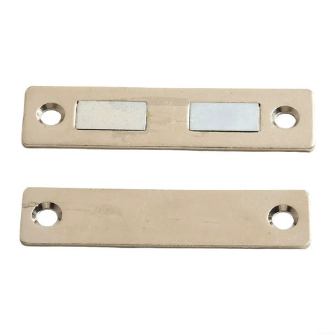 Ultra Strong Magnetic Cabinet Catch Latch With Screws For Closet Cupboard Doors 65x16mm Silver Steel No Slam Door Stop
