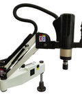 Be lockery 220V Universal Electric Tapping Machine With Touch Screen For M3 To M20 Thread Making 1200 Watt Motor And 500 RPM Speed showing close-up of the drilling head and arm mechanism.