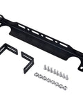 13 Inch Aluminum Oil Cooler Mounting Bracket Kit For British Style Oil Coolers 330mm Length Black Finish with M6x1 Screws