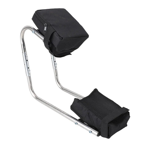 Knee Seat Garden Tool With Ergonomic Kneeling Bench Pro Grade Stainless Steel Frame Portable Kneeler Seat With Ankle Support