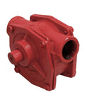 No Gimmicks Real Deal Heavy Duty Manual Rotary Hand Pump Made For Diesel Gasoline And Kerosene Shifts Smoothly Yanks Fluids Quick From Heavy Steel Drums in red.