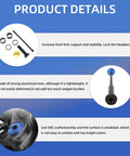 Product details of Stem Lock And Headset Spacer Kit For Electric Dirt Bikes With images of aluminum components and installation.