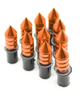 Orange 5mm M5 Universal Motorcycle Windshield Bolts And Fairing Screws Kit With Anti Vibration Washers Rubber Well Nuts Ten Aluminum Screws