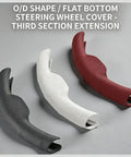 Top Shelf Nappa Leather Steering Wheel Cover With Perforated Breathable Weave To Beat The Summer Swelter And Give Your Grabs A Sweet Confident Grip For Your Daily Rig Matching Cybertruck Models Twenty Four Through Twenty Six, featuring three color options.