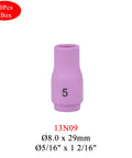 13N09 TIG Alumina Ceramic Nozzle Cups #5 With 8mm Bore And 29mm Length Fit WP9 WP20 WP17 WP26 Arc Welding Tools, single pink cup