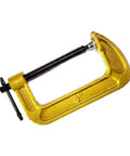 C Shaped Woodworking Clamp For Quick Easy Clamping On Various Materials Heavy Duty Steel Carpenter Tool With Rust Resistant Build And Deep Thread Grip