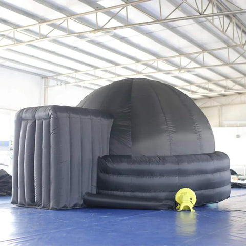 Mobile Inflatable Planetarium Dome For School Projection Tent With Air Blower And PVC Floor Mat Black 9.84ft Dome Oxford Cloth