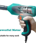 Beefy 12V Half Inch Corded Impact Wrench Kit With LED Light And Bubble Level showing internal motor design