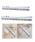 Two Way Full Extension Drawer Slides With 17mm Metal Rails And Ball Bearings, No Tool Needed Quick Install, shown with drawers