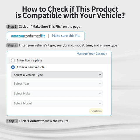 How to check compatibility for Electric Auxiliary Water Pump With Integrated Thermostat For Ford Escape And Fusion.