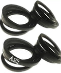 Beefy Rubber V Belt For A22 Or 4L240 Models Half Inch By Twenty Four Inch Pack Of Four Replacement Belts shown, flexible rubber, top view.