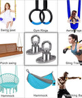 Silent Ball Bearing Swing Hangers with 360 Degree Rotating Swivel Hooks for swings, yoga hammocks, and punching bags setup