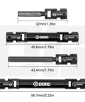 Center Driveshaft For SCX24 Beefed Up Steel Upgrade For C10 AXI00001 JLU Wrangler AXI00002 Bronco AXI00006 Heavy Duty CNC Hardened Steel U Joint For Extreme RC Performance, 56.7mm