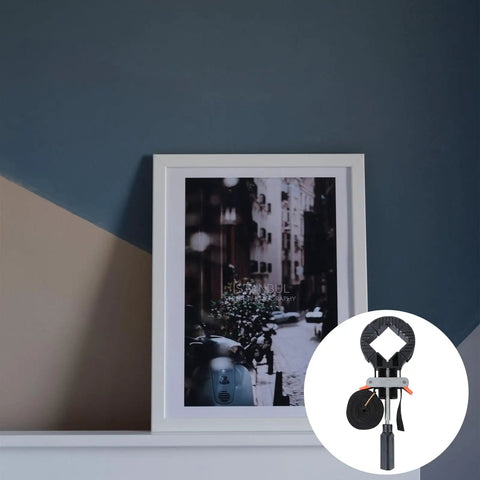 4 Piece Right Angle Photo Frame Clamp Set With Quick Tension, Heavy Duty Workholding Straps For Picture Frames And Woodworking Projects