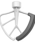 Flex Edge Beater Replacement for KitchenAid Tilt-Head Stand Mixers, 4.5-5 Quart, White, Heavy-Duty Metal Alloy Frame displayed close-up