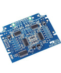 Close-up of the internal circuit board from Dual Channel Handheld Digital Oscilloscope Kit with electronic components visible.