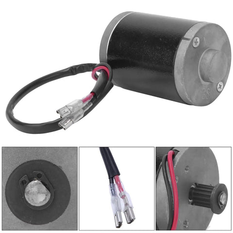 Beefy 24V 100W DC Brushed Motor With Carbon Brushes Aluminum Alloy Housing And Metal Belt Pulley For Electric Scooter And Bike