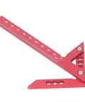 Dead On Aluminum Alloy Center Finder For Woodworking No Nonsense 45 Degree Scribe Marking Tool With Clear Metric Scale for precise alignment.