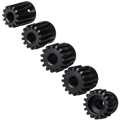Beefed Up Hardened Steel Pinion Gear Set 32P for RC Cars, 13T 14T 15T 16T 17T, 5mm Shaft Compatibility, Durable Upgrade Pack