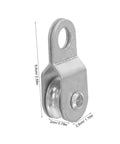 12Pc Swivel Rope Pulley Block Roller Set For 6mm Cable With Smooth Wheel Bearing System Lightweight Aluminum Coated Zinc Pulley For Heavy Duty Load Lifting And Home Organization Rope Cable Roller, 6.6cm