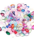 Mixed Drop Shape Glass Spacer Beads For Jewelry Making Diy Necklace Bracelet Charms Handmade Craft Finds Versatile Crafting Essentials. Colorful assorted glass beads in drop shape for creative projects.