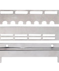Stainless Steel Beehive Entrance Reducer Kit, 20 Sets Anti Escape Hive Door For Beekeeping, Easy Tool Free Installation, parts shown