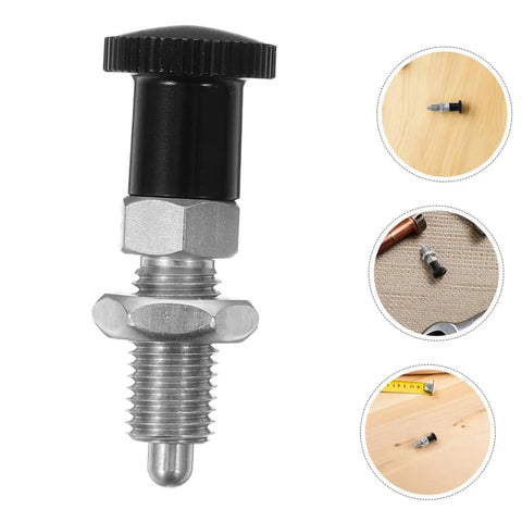 Slick Reset Spring Plunger With Steel Indexing Knob And Fine Thread Cut For Automotive Factories and Precision Gear Tuning, front view.