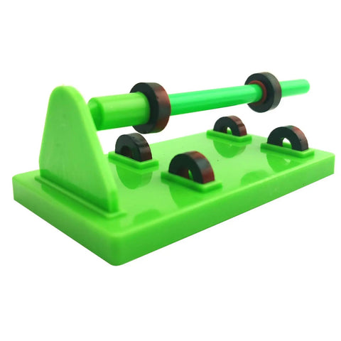 Junior Science Magnet Set For Hands On STEM Experiments With Bar Ring Horseshoe Compass Magnets And Accessories Kid Friendly 16 Piece Learning Kit For Kids Great For Classroom Activities And Home Learning Experiments, green magnetic suspension stand