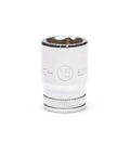 Go-To Thirteen-Piece One Quarter Inch Drive Six Point Mid-Length Metric Socket Set with chamfered openings detail view