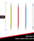 Eight Pack Tennis Racket Dampeners To Slash Vibration Silicone Shock Absorbers For Tennis Racquets in four color options.