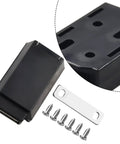 Push To Open Magnetic Cabinet Latch With Metal Base For Cupboard Drawer And Wardrobe Magnetic Touch Catch Rebound Opener In Black viewed with accessories