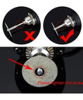 Heavy Duty Grinding Wheel And Rotary Circular Saw Blades With Abrasive Discs Perfect For Cutting External Rotory Parts 18mm Bore Size image showing proper screw tightening instructions