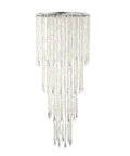 Sparkling Iridescent Acrylic Beaded Hanging Chandelier With 4 Tier Beads Pendant Shade Ceiling Lamp With Acrylic Jewel Droplets Ready