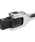 Close-up of Beefy Heavy Duty 40 Inch Breaker Bar with 180 Degree Swivel Head, 1 Inch Drive, Chrome Vanadium Steel, corrosion resistant finish.