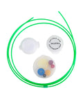 PatchWorm Multi Caliber Pocket Gun Cleaning Kit For.20 To.50 Calibers, Ultra Portable Pocket Field Kit visible with coiled green rod
