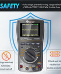 2 In 1 Portable Oscilloscope And Multimeter With 50Msps A D Sampling, handheld digital scope meter with waveform display
