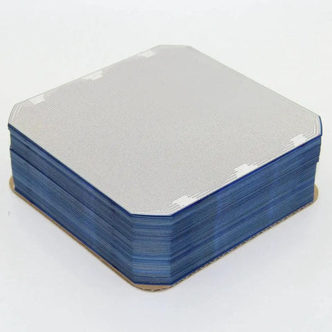 Stack of Flexible Solar Cells E60 C60 5x5 3.6W Monocrystalline For DIY Panels With Plug And Play Setup Plus Dual Busbars Per Cell