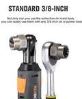 Impact Bolt And Nut Remover Set 14 Piece With Solid Storage Case Heavy Duty Bolt Extractor Tools on 3/8 inch tools