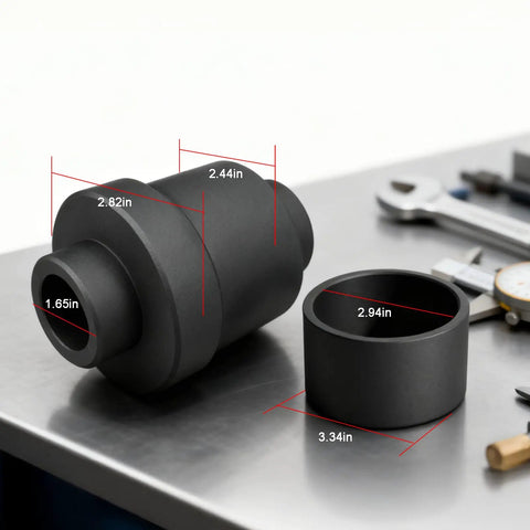 Badass 44mm Wheel Bearing Press Tool Kit For Polaris RZR Sportsman Ranger Xp Scrambler Heavy Duty components showing dimensions