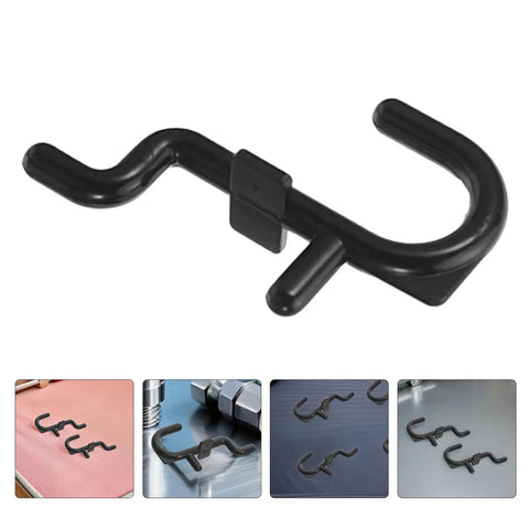 150 Pcs Plastic Pegboard Hooks For Tool Storage With Stable Holding Structure And Flexible Storage Layout Black Self Locking Peg Hooks for pegboard