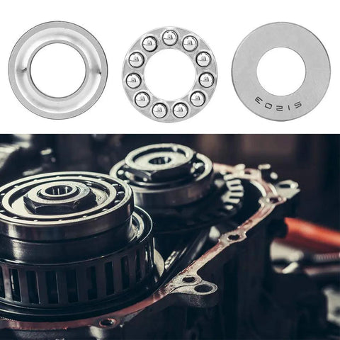 51203 Axial Thrust Ball Bearing for heavy duty machinery, showing components and installation in manufacturing equipment