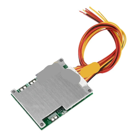 Built Tough 13S 48V BMS Board For 18650 Lithium Packs with wires, designed for e-bikes and skateboards.