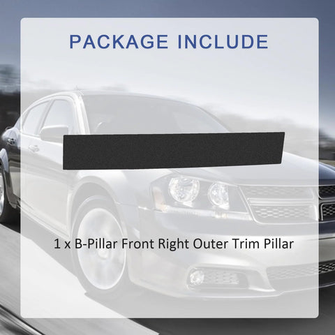 1 x B-Pillar Front Right Outer Trim Pillar for 2008–2016 Chrysler Town & Country and 2008–2020 Dodge Grand Caravan