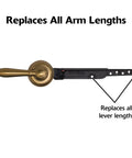 StrongARM Metal Toilet Tank Lever Universal Fit For Front Angled Side Left And Right Mount Toilets Brushed Bronze Finish