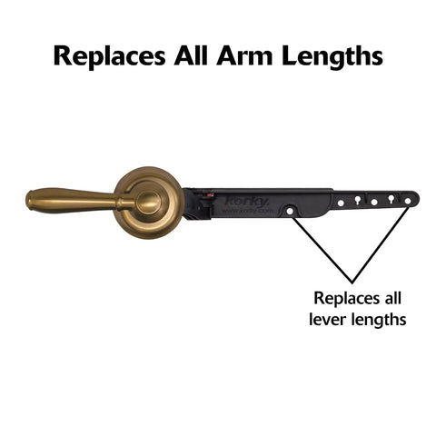 StrongARM Metal Toilet Tank Lever Universal Fit For Front Angled Side Left And Right Mount Toilets Brushed Bronze Finish