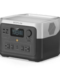River 2 Max Portable Power Station With 512Wh LiFePO4 Battery, 1000W Peak Output, 1 Hour AC Fast Charge, front view