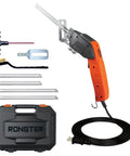 Rongter 200W Air-Cooled Electric Hot Knife Foam Cutter Tool With Active Fan Cooling System complete kit with blades and case.