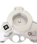 Top view of ergonomic telescope mount stand for EQ3D and HEQ5 tripods, showing accessory disk and 1.75 inch steel legs.