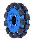 5 Inch Omnidirectional Robot Wheel With 127mm Aluminum Hub And Silicone Rollers, Low Vibration Mecanum Wheel For DIY Robots, Toy Cars, And AGVs